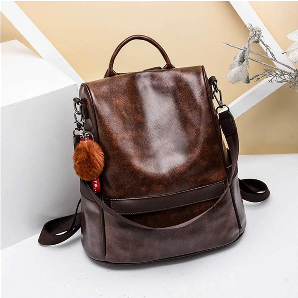 Vegan Leather Backpack